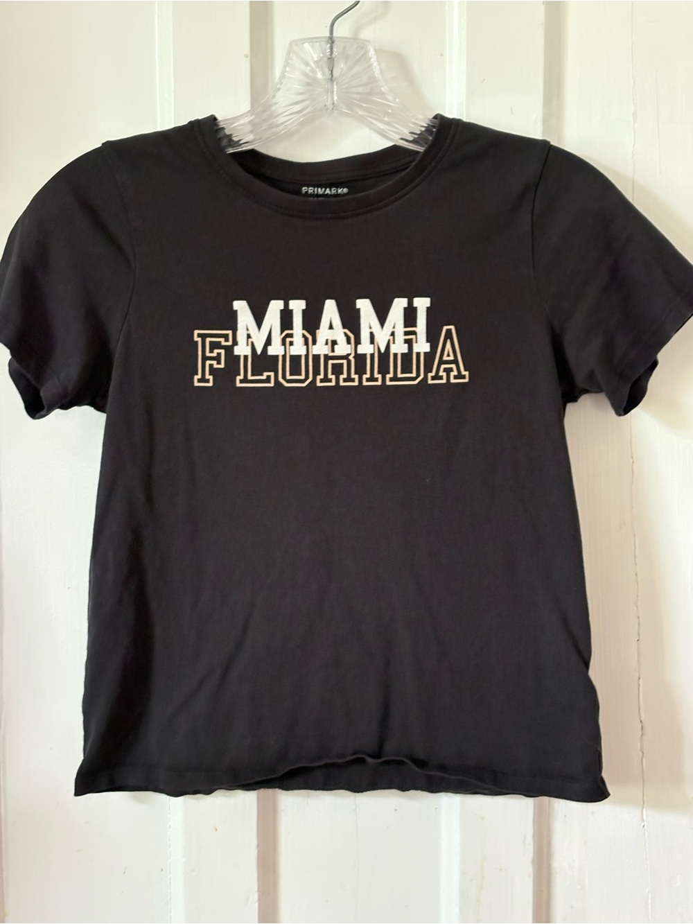 Primark Black 'MIAMI FLORIDA' Graphic Tee